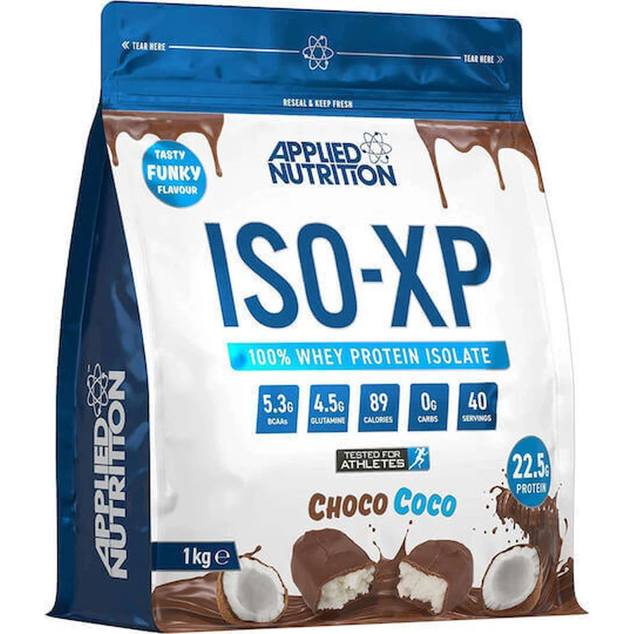 Applied Nutrition ISO-XP Whey Protein Сироватковий протеїн без глютену зі смаком кокосового шоколаду 1 кг: ціни та характеристики