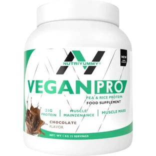 Nutriyummy Vegan Pro без лактозы со вкусом шоколада 1 кг