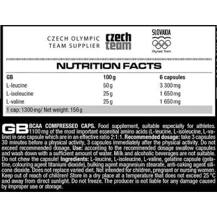 Nutrend BCAA Compressed 120 капсул