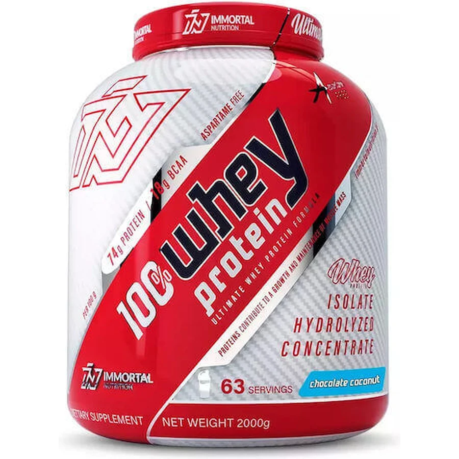 Immortal Nutrition 100% сироватковий протеїн Сироватковий протеїн зі смаком шоколадного кокосу Кокос 2 кг: ціни та характеристики