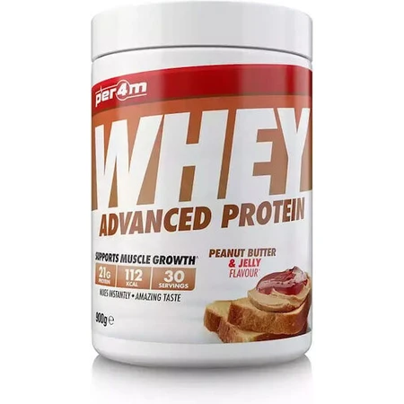 Per4m Whey вдосконалений сироватковий протеїн зі смаком арахісового масла та желе 900гр: ціни та характеристики