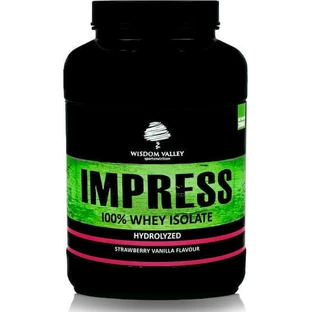 Wisdom Valley Impress 100% Whey Isolate 2кг Сывороточный протеин со вкусом клубники и ванили 2кг