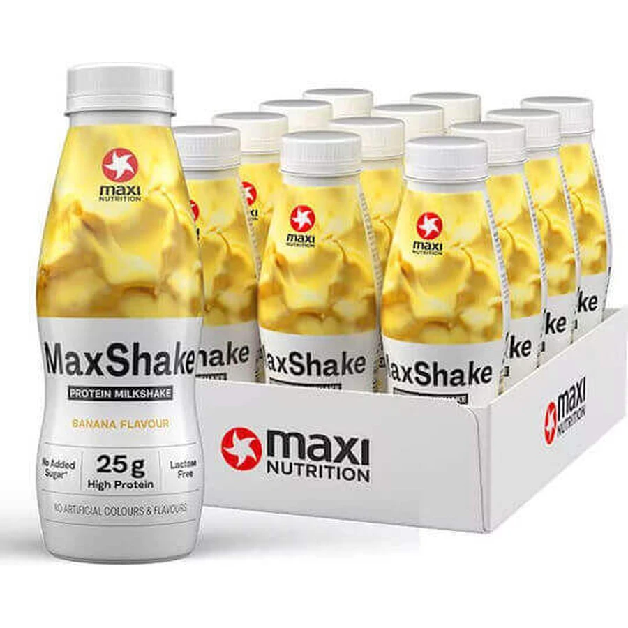 MaxiNutrition MaxShake безлактозний з банановим смаком 12x330мл: ціни та характеристики