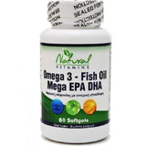 Natural Vitamins Omega 3 Fish Oil Mega EPA DHA Fish Oil 1000mg 60 softgels Unflavoured