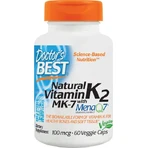 Doctor's Best Натуральний вітамін K2 Mk7 з вітаміном MenaQ7 для зміцнення імунної системи та здоров'я яєць 100мкг 60 рослинних 60 капсул: ціни та характеристики