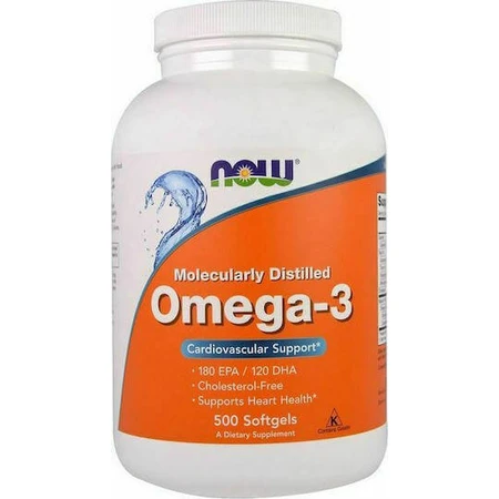 Now Foods Молекулярно дистиллированный рыбий жир Омега 3 500 софтгелей: цены и характеристики