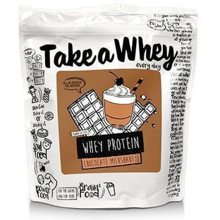 Take-a-Whey Take-a-Whey сироваткова протеїнова суміш Шоколадний молочний коктейль зі смаком сироватки 900гр