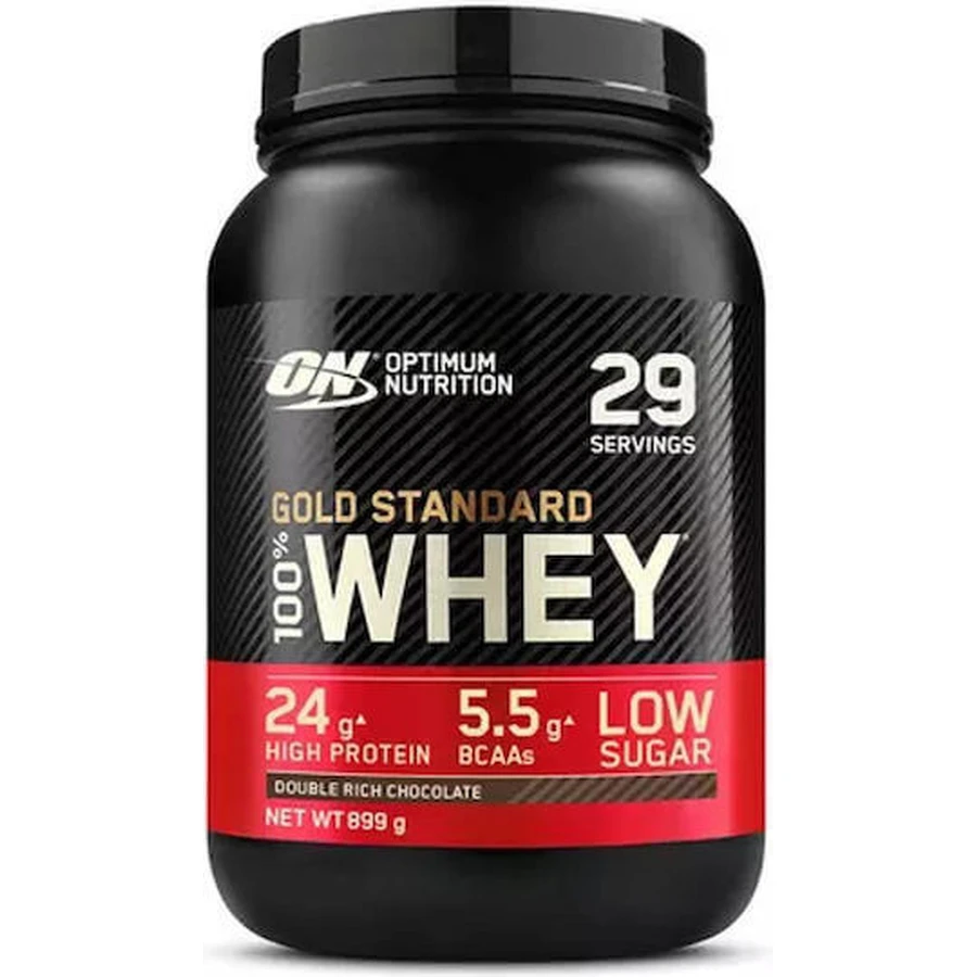 Optimum Nutrition Gold Standard 100% сироватковий протеїн зі смаком подвійного насиченого шоколаду 908гр: ціни та характеристики