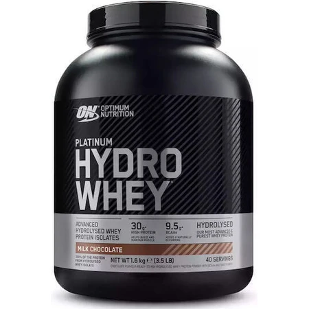 Optimum Nutrition Platinum Hydro Whey Protein Сироватковий протеїн без глютену зі смаком молочного шоколаду 1,6 кг: ціни та характеристики