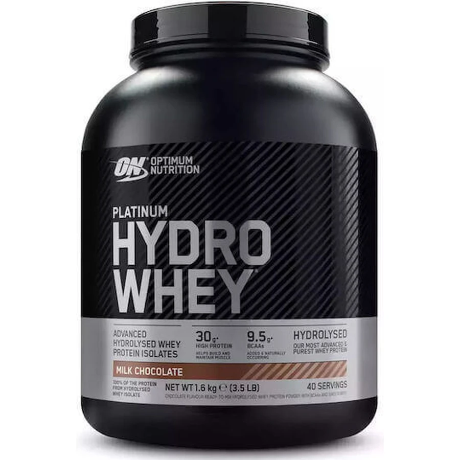 Optimum Nutrition Platinum Hydro Whey Protein Сироватковий протеїн без глютену зі смаком молочного шоколаду 1,6 кг: ціни та характеристики
