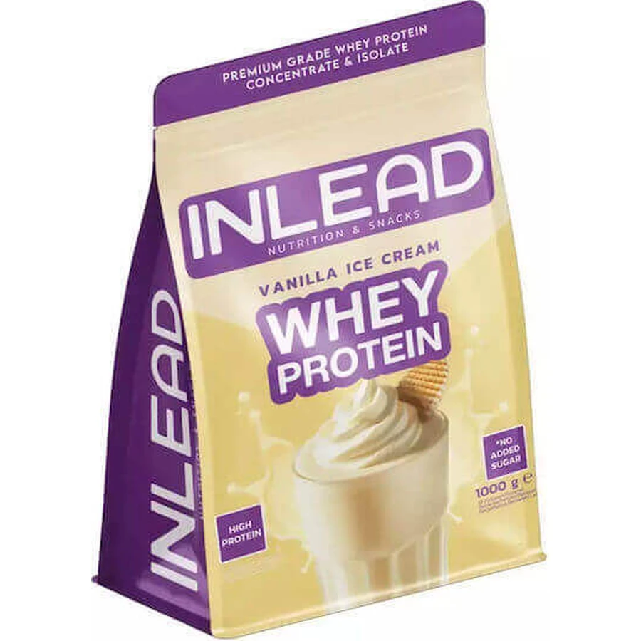 Inlead Nutrition Сывороточный протеин Сывороточный протеин со вкусом ванильного мороженого 1 кг: цены и характеристики