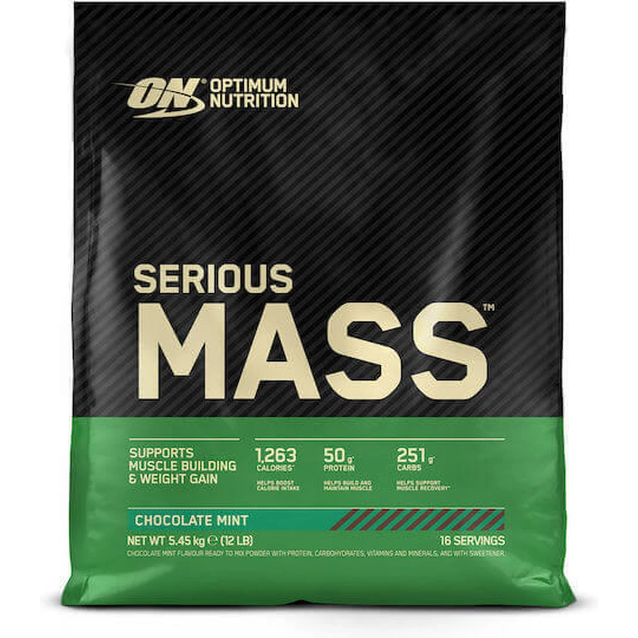 Optimum Nutrition Serious Mass Whey Protein с креатином и вкусом мятного шоколада 5,45 кг: цены и характеристики