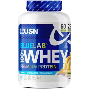 USN BlueLab 100% Whey Protein Преміальний сироватковий протеїн зі смаком солоної карамелі 2 кг
