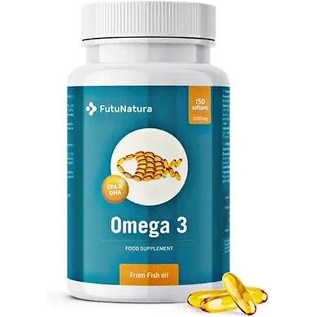 FutuNatura Omega 3 Fish Oil 1000mg 150 softgels Unflavoured: цены и характеристики