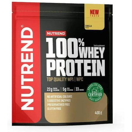 Nutrend 100% сироватковий протеїн Nutrend 100% сироватковий протеїн без глютену з ванільним смаком 400гр: ціни та характеристики