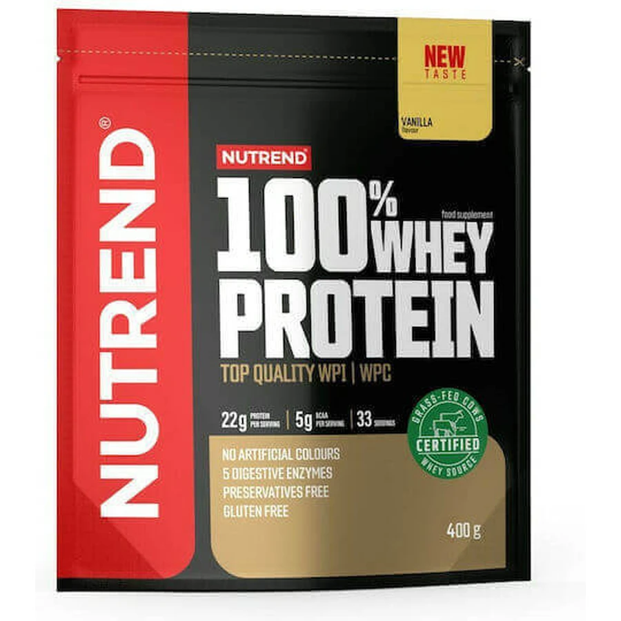 Nutrend 100% сироватковий протеїн Nutrend 100% сироватковий протеїн без глютену з ванільним смаком 400гр: ціни та характеристики