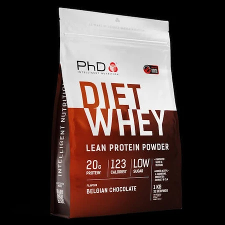 PhD Diet Whey Protein Сироватковий протеїн зі смаком бельгійського шоколаду 1 кг: ціни та характеристики