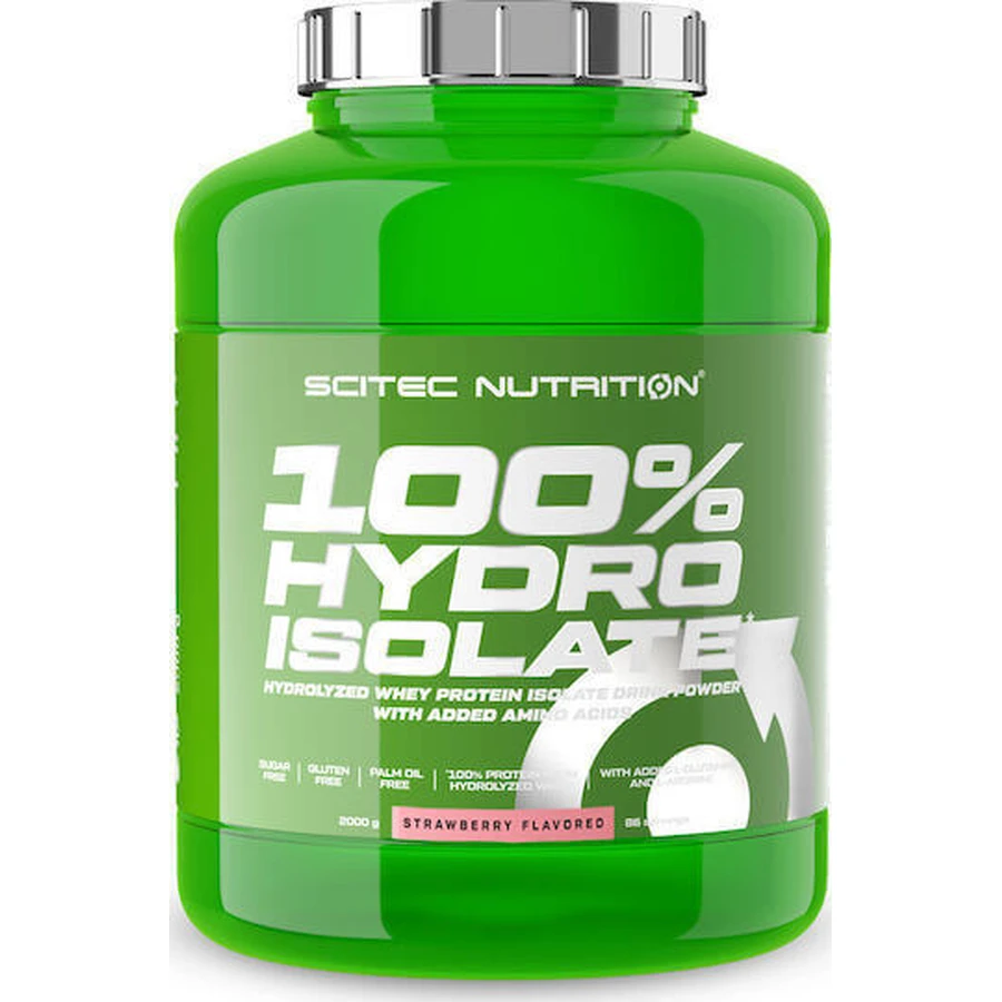 Scitec Nutrition 100% гідроізольований сироватковий протеїн Сироватковий протеїн без глютену зі смаком полуниці 2 кг: ціни та характеристики