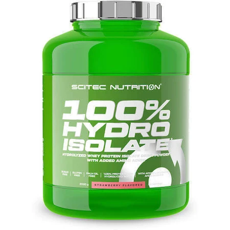 Scitec Nutrition 100% гідроізольований сироватковий протеїн Сироватковий протеїн без глютену зі смаком полуниці 2 кг: ціни та характеристики