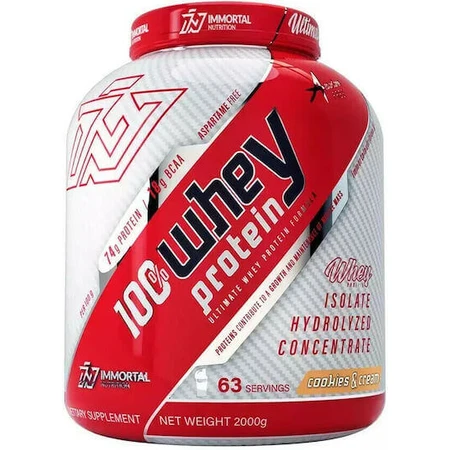 Immortal Nutrition 100% сывороточный протеин Сывороточный протеин со вкусом сывороточного протеина Печенье и крем 2 кг: цены и характеристики