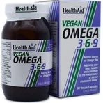 Health Aid Веганська Омега 3 6 9 Підходить для дітей 60 рослинних капсул Без смаку: ціни та характеристики