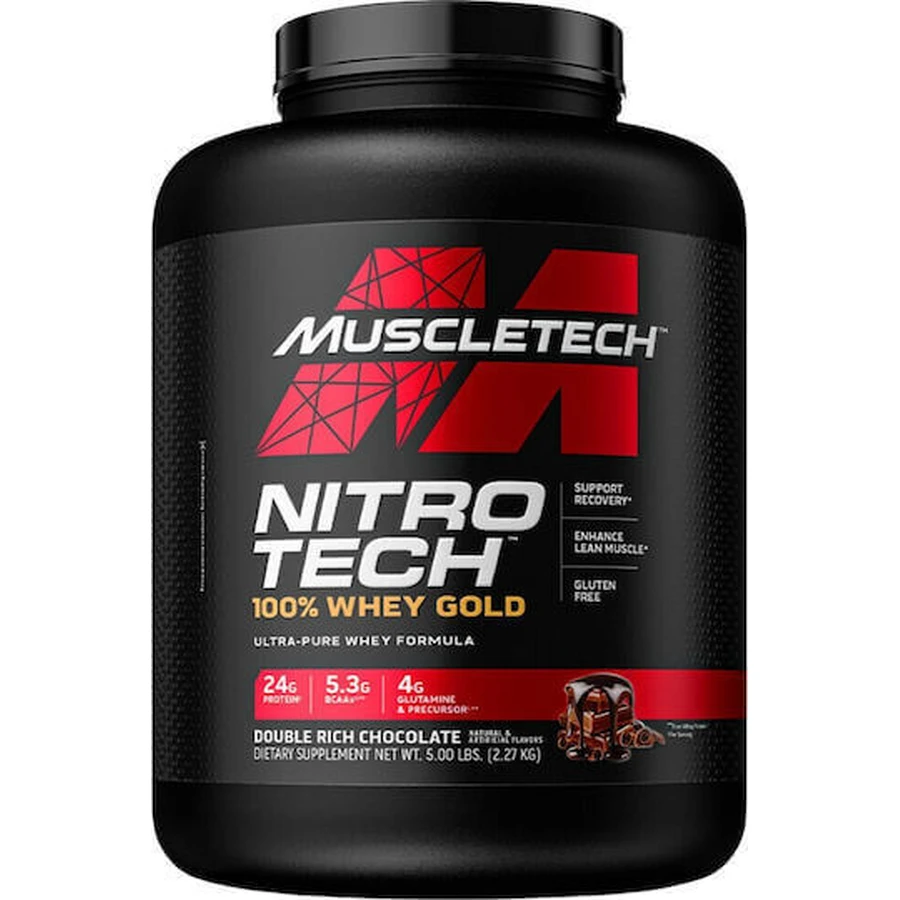 MuscleTech Nitro Tech Сироватковий протеїн без глютену зі смаком шоколаду 2,27 кг: ціни та характеристики