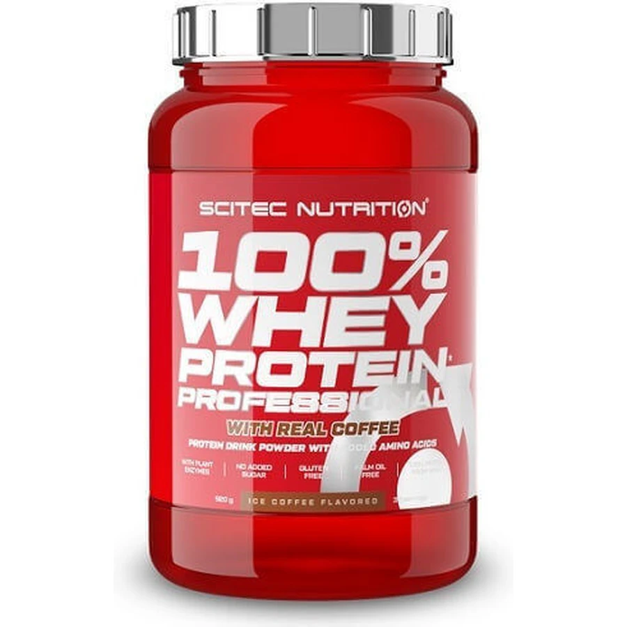Scitec Nutrition 100% Whey Профессиональный сывороточный протеин Whey Protein без глютена со вкусом кофе со льдом 920гр: цены и характеристики