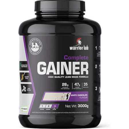 Warrior Lab Complete Gainer с креатином без глютена со вкусом белого шоколада 3 кг: цены и характеристики