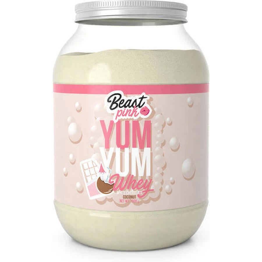Beast Pink Pink Yum Yum Whey Сывороточный протеин со вкусом кокоса и белого шоколада 1 кг: цены и характеристики