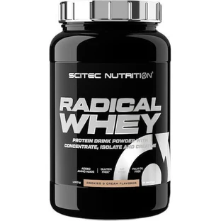 Scitec Nutrition Radical Whey Protein Сироватковий протеїн з креатином без глютену зі смаком печива та вершків 1 кг
