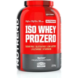 Nutrend Iso Whey Prozero Сывороточный протеин Whey Protein без глютена со вкусом шоколадного брауни 2,25 кг