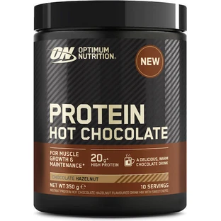 Optimum Nutrition Protein Hot Chocolate Whey Protein Сироватковий протеїн зі смаком шоколадного фундука 350гр