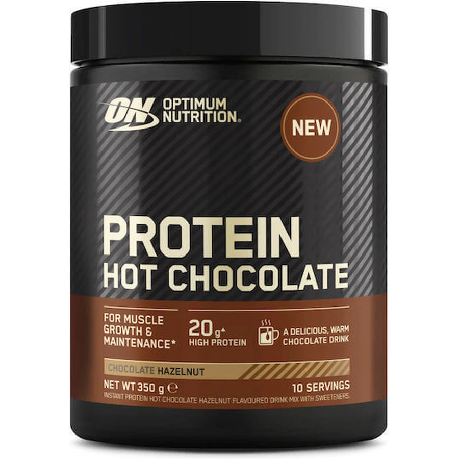 Optimum Nutrition Protein Hot Chocolate Whey Protein Сироватковий протеїн зі смаком шоколадного фундука 350гр: ціни та характеристики