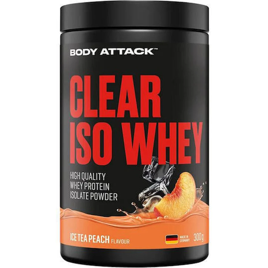 Body Attack Clear Iso Whey Сывороточный протеин со вкусом персикового чая со льдом 300 гр.: цены и характеристики