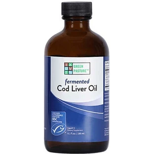Green Pasture Fermented Cod Liver Oil Liquid Cod Liver Oil 180ml Unflavoured
