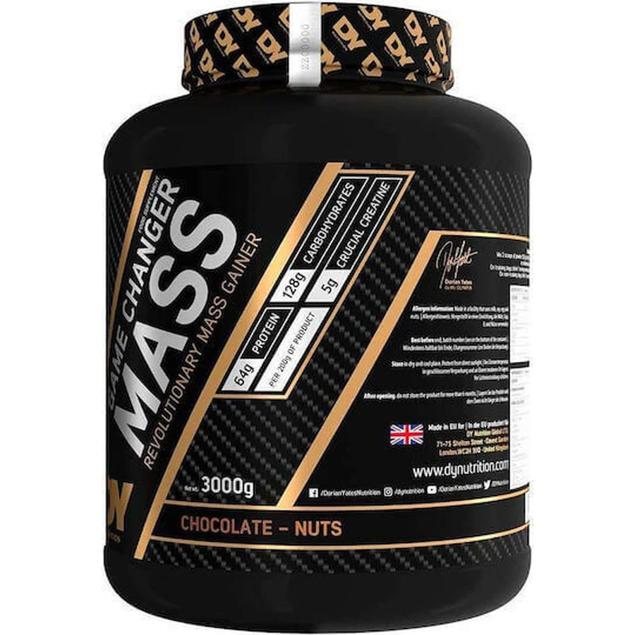Dorian Yates Game Changer Mass с креатином и шоколадно-ореховым вкусом 3 кг: цены и характеристики