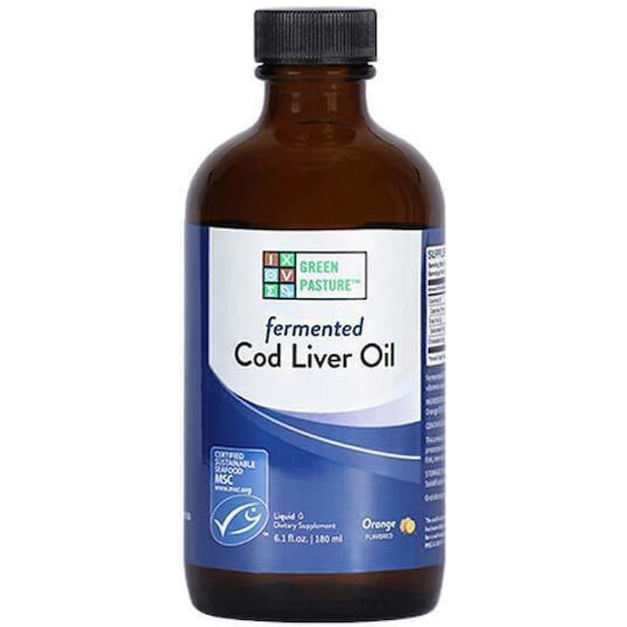 Green Pasture Cod Liver Oil Масло печени трески 180 мл Апельсин: цены и характеристики
