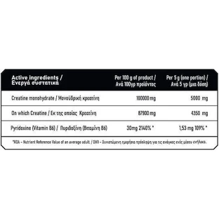 Immortal Nutrition Epic Epic Creatine 5000mg Неароматизований 1000гр