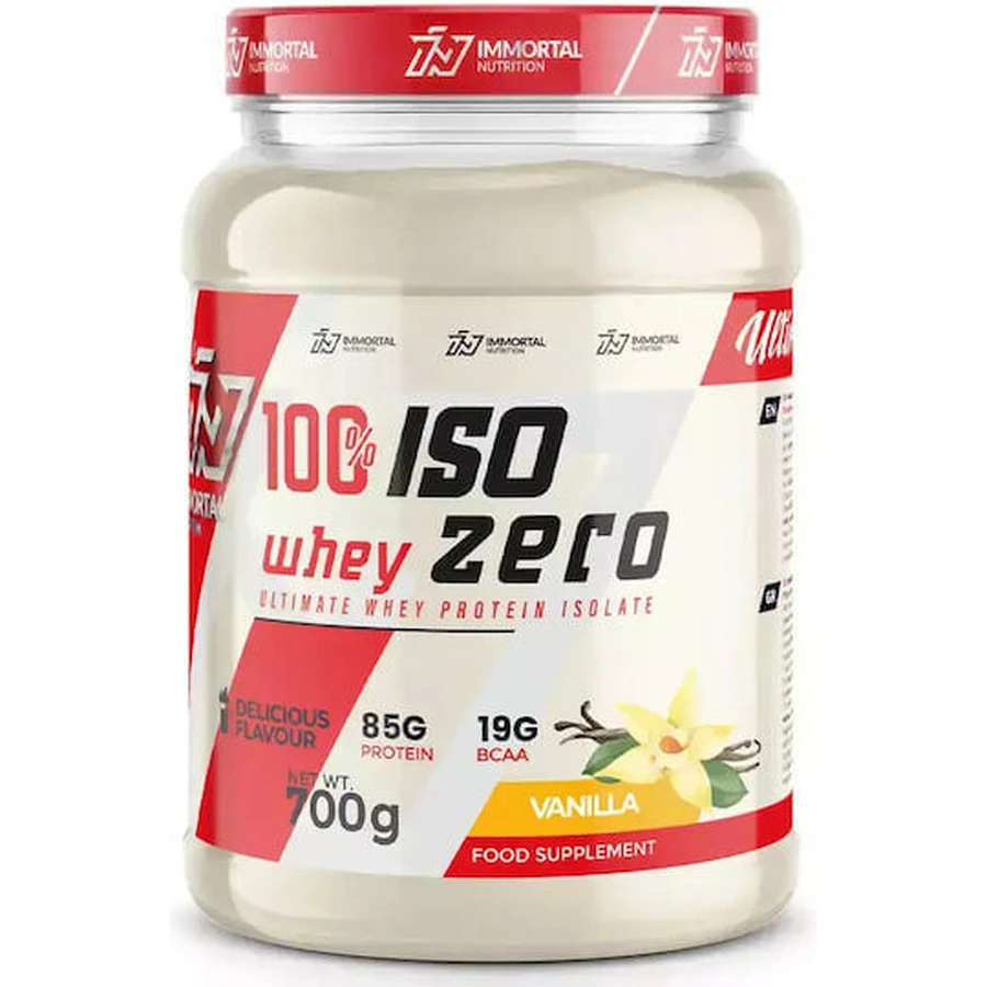 Immortal Nutrition 100% Iso Whey Zero органічний сироватковий протеїн без лактози з ванільним смаком 700гр: ціни та характеристики
