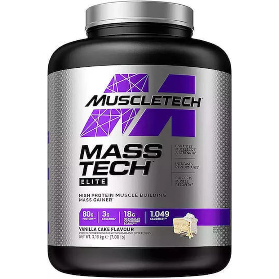 MuscleTech Mass-Tech Elite з креатином та смаком ванільного торта 3.18кг: ціни та характеристики