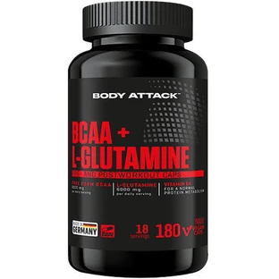 Body Attack L-глютамин 180 трав'яних капсул