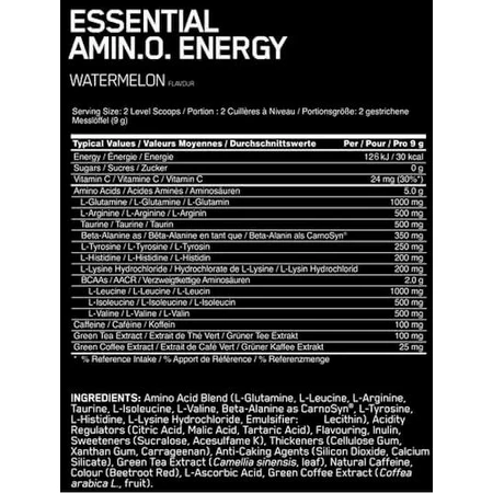 Optimum Nutrition Essential Amino Energy 270 гр Лимонный лайм: цены и характеристики
