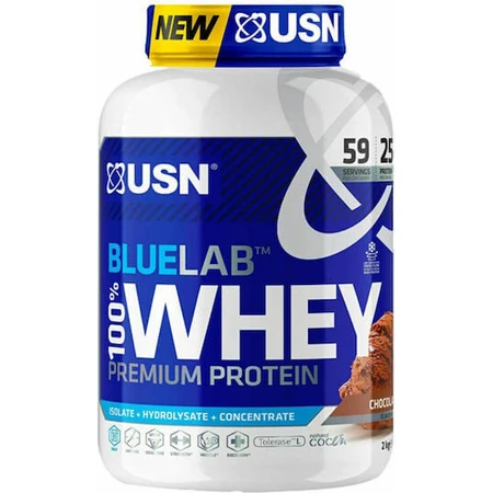 USN BlueLab 100% Whey Premium Сывороточный протеин со вкусом шоколада 2 кг: цены и характеристики