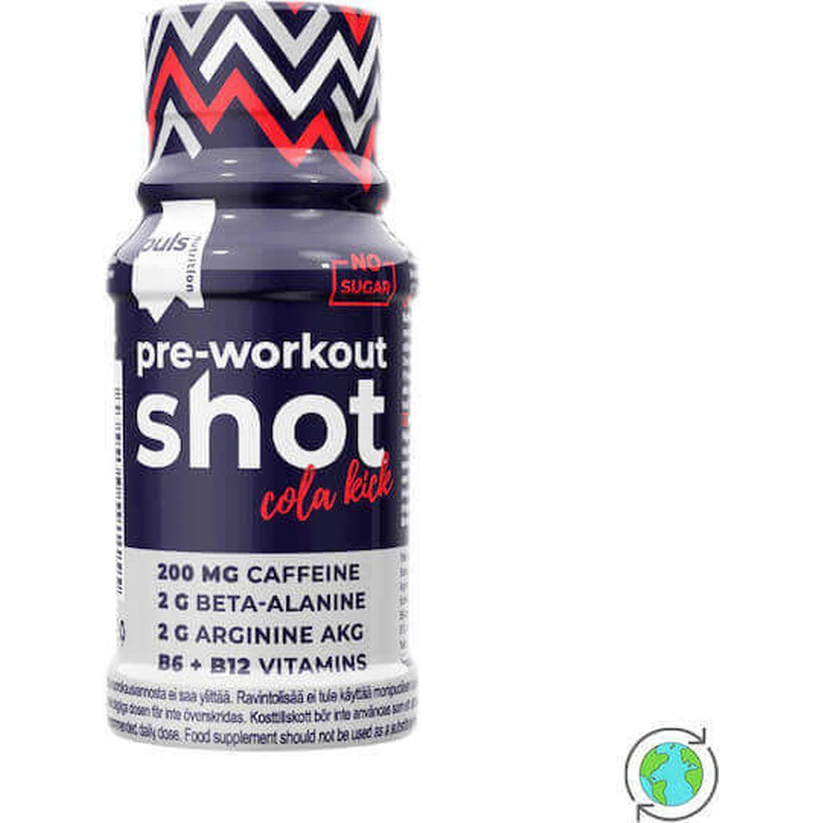 Puls Nutrition Pre-Workout Shot 60ml Cola: цены и характеристики
