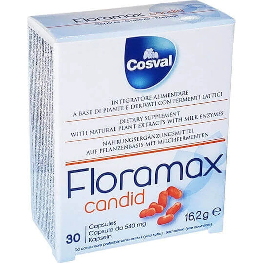 Cosval Floramax Candid Probiotic 30 капс: цены и характеристики