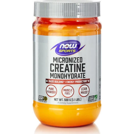 Now Foods Мікронізований креатин моногідрат в порошку 500гр: ціни та характеристики