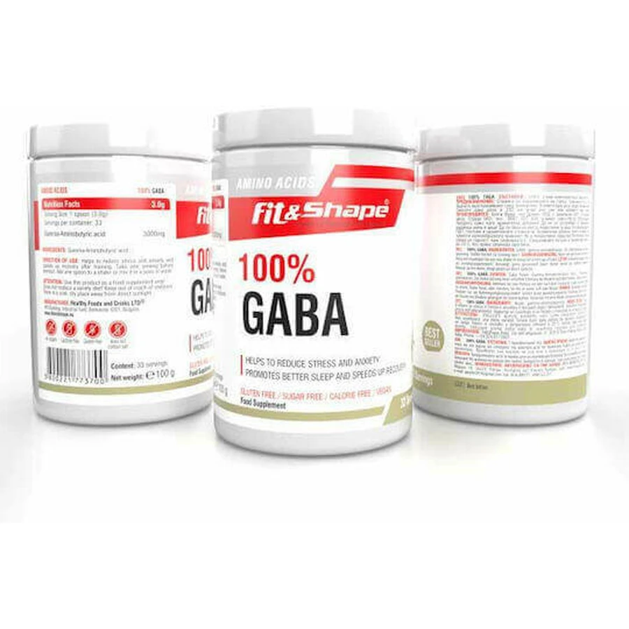 Fit & Shape 100% Gaba 100гр без смаку: ціни та характеристики