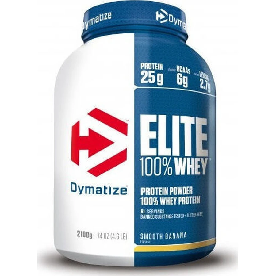 Dymatize Elite 100% сывороточный протеин Сывороточный протеин без глютена со вкусом гладкого банана 2,17 кг: цены и характеристики
