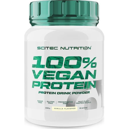 Scitec Nutrition 100% веганский протеин без глютена и лактозы с ванильным вкусом 1 кг: цены и характеристики