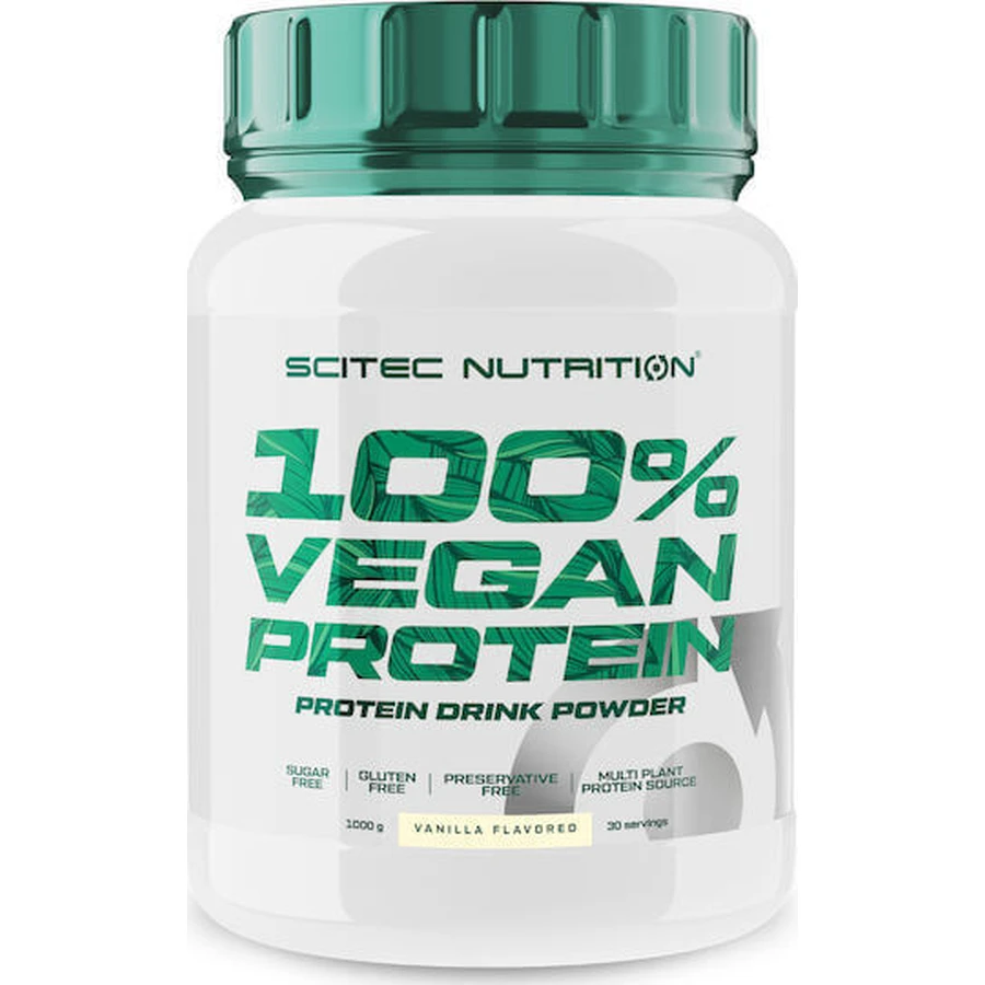 Scitec Nutrition 100% веганский протеин без глютена и лактозы с ванильным вкусом 1 кг: цены и характеристики